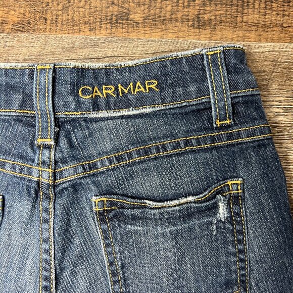 NEW Carmar Women's High Rise Cutoff Denim Jean Shorts Medium Wash Distressed 23 - Picture 8 of 8